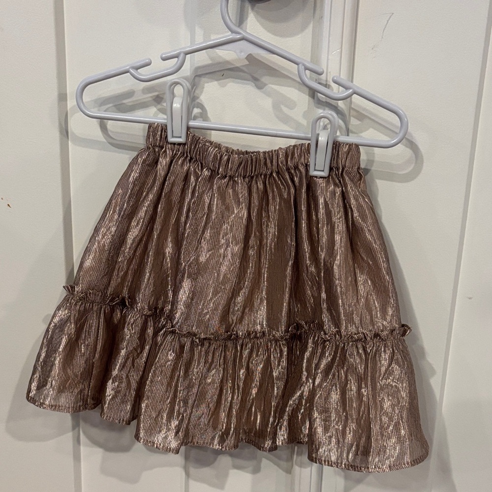 Zara Kids Cream Top and Brown Skirt Set - Picture 3 of 8